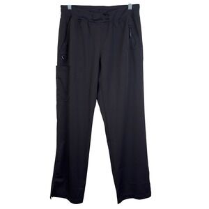 Ava Therese Scrub Pants Women Size M Black 3018 Cargo Pocket Straight Leg